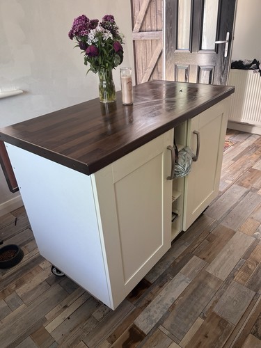 Moveable kitchen island with - moveable, island,