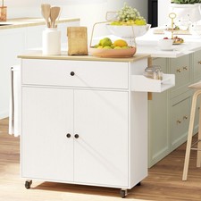 Kitchen Island with Drop Leaf