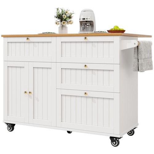 Rolling kitchen island with - island,