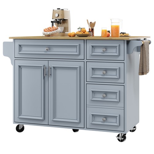 Kitchen island drop leaf - w/, 5