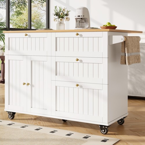 Rolling kitchen island with - rolling,