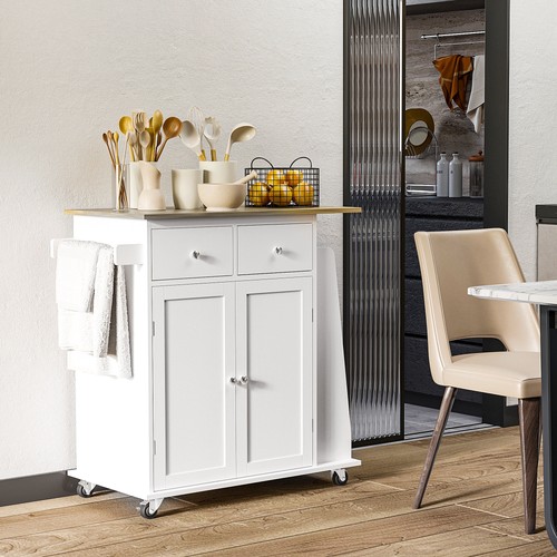 Homcom kitchen island - kitchen, storage