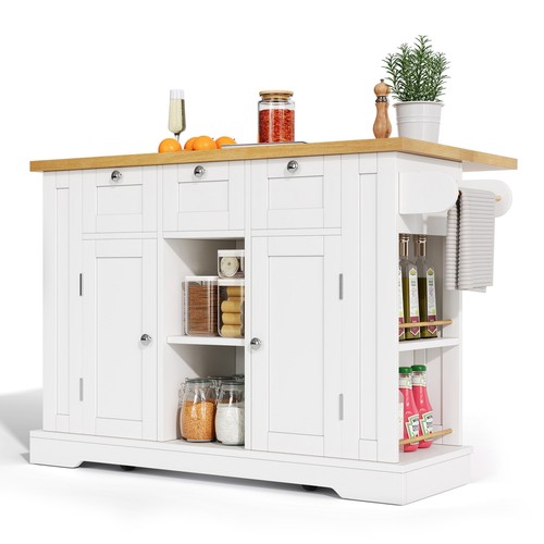 Farmhouse kitchen island - kitchen, on