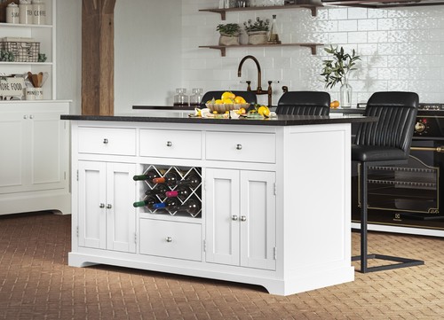 White kitchen island with - white,